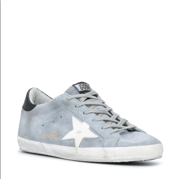 Golden Goose Shoes - RARE Blue Suede Golden Goose Superstar Sneaker 36